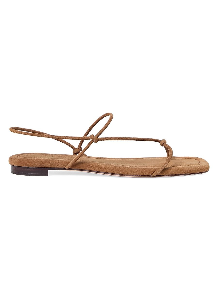 Women's Eleanor Strappy Suede Sandals - Cacao - Size 5