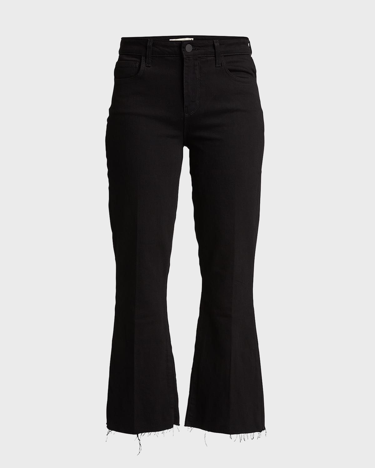 Kendra High-Rise Crop Flare Jeans