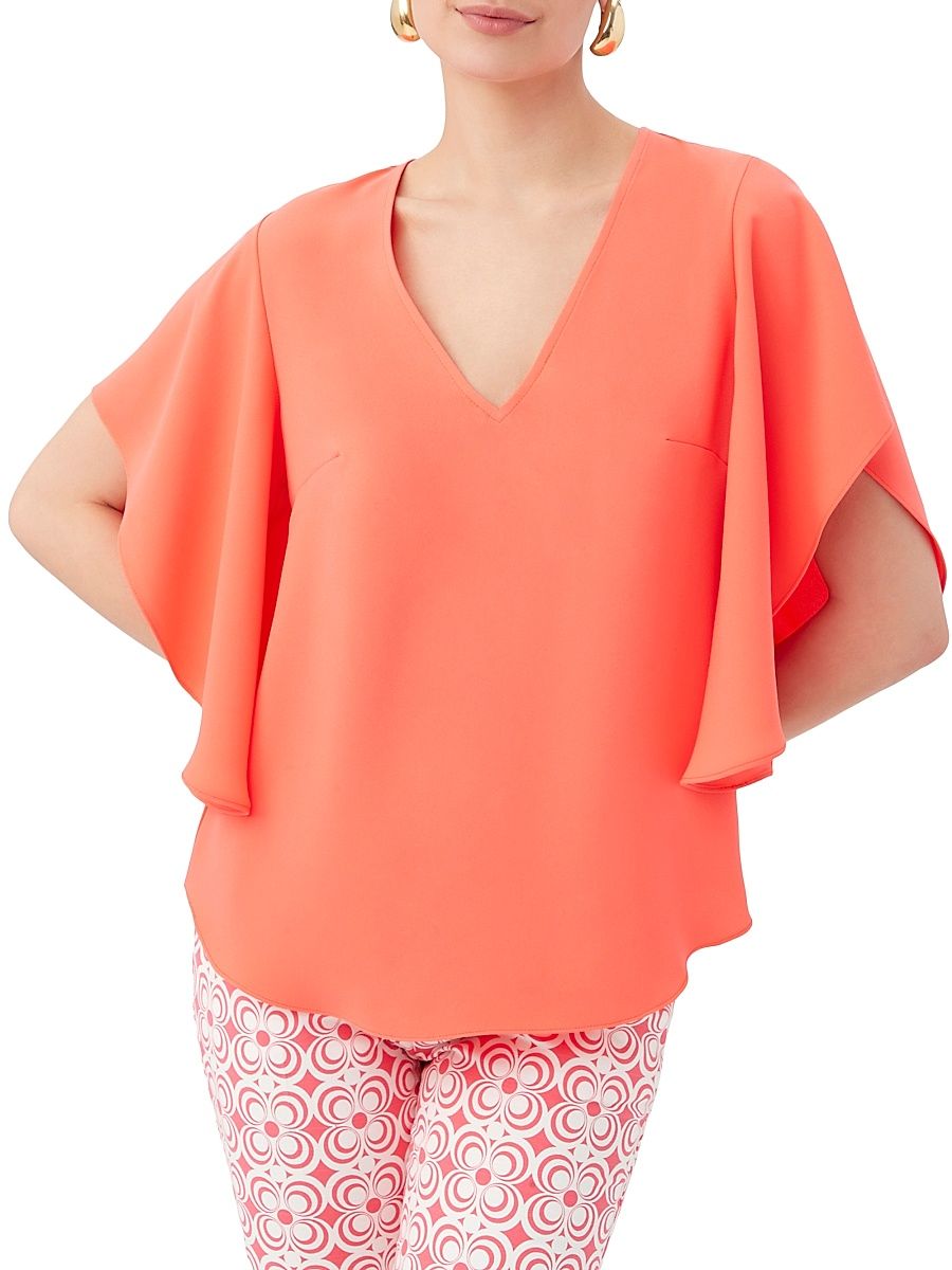 Women's Moore Crepe Top - Superflora - Size Medium