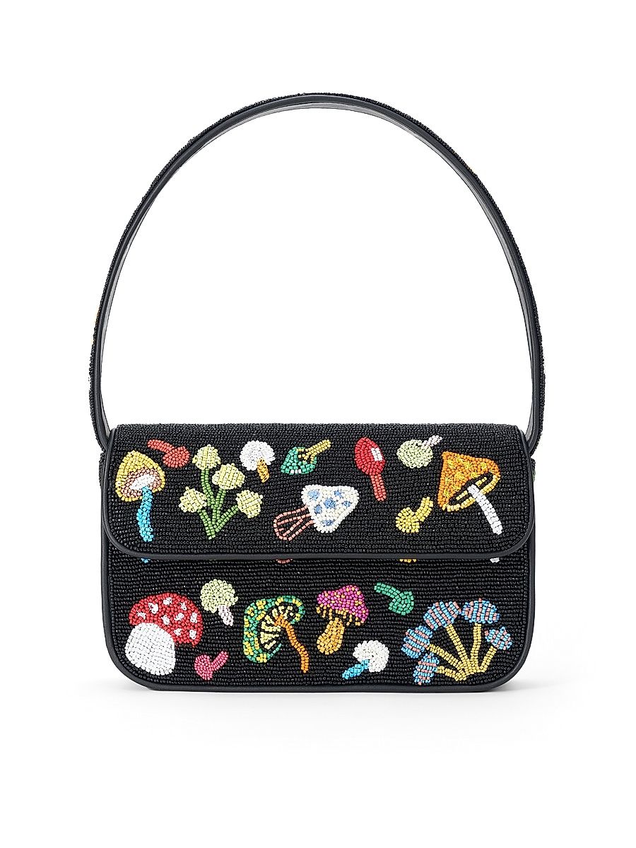 Women's Tommy Mushroom-Beaded Shoulder Bag - Shroomscape