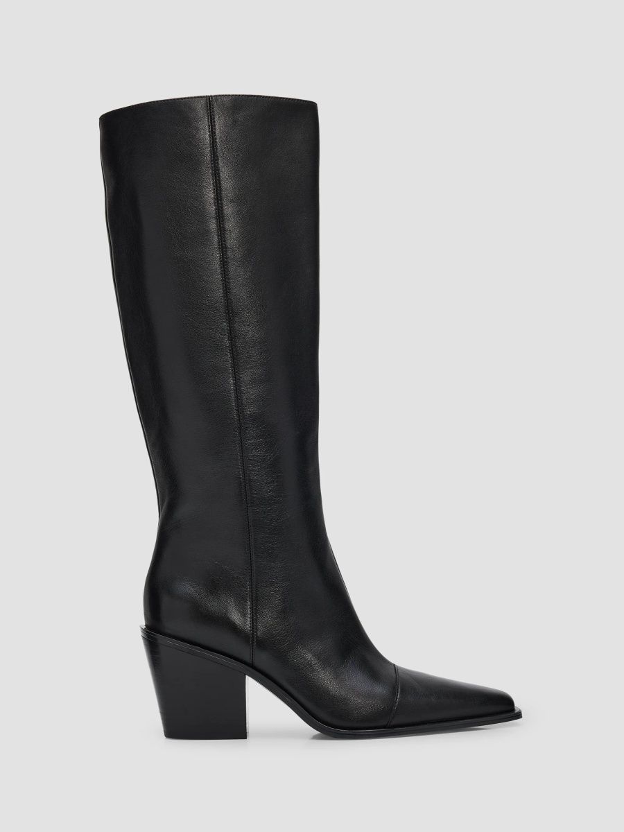 rag & bone Women's Newbury Leather Knee Boots - Black - Size 11