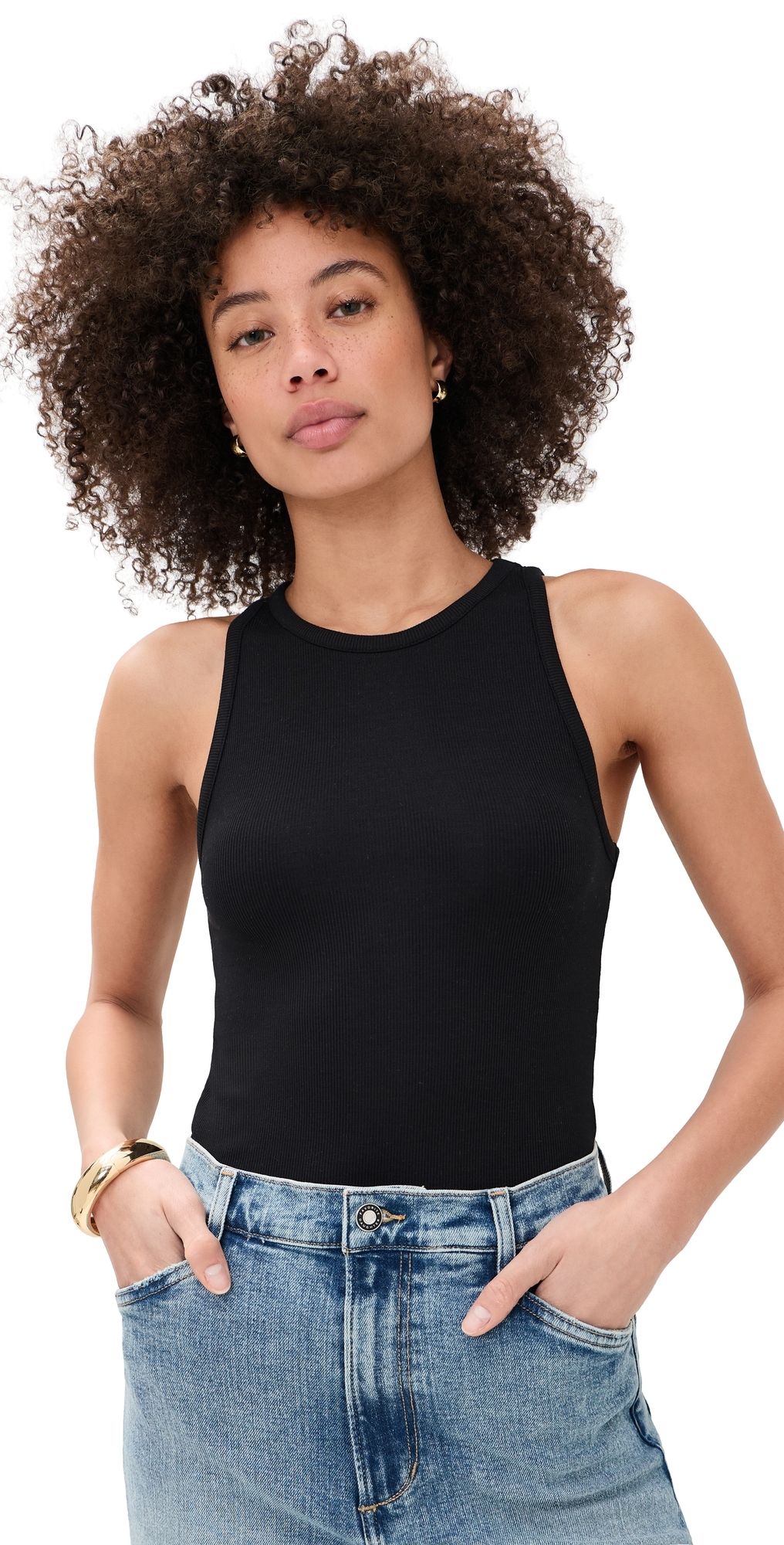 Favorite Daughter The Perfect Thong Bodysuit Black M