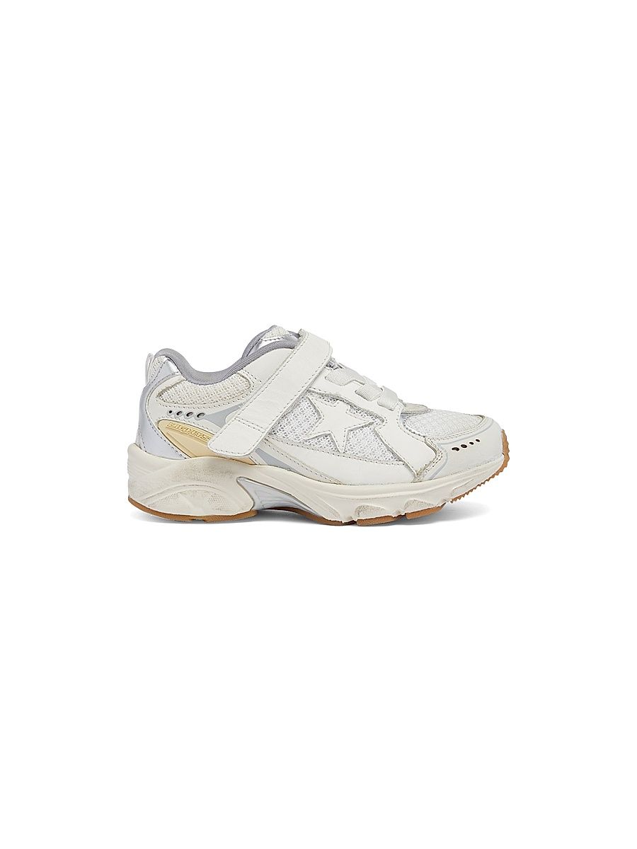 Kid's Lightstar Leather & Mesh Sneakers - White - Size 1.5 (Child)