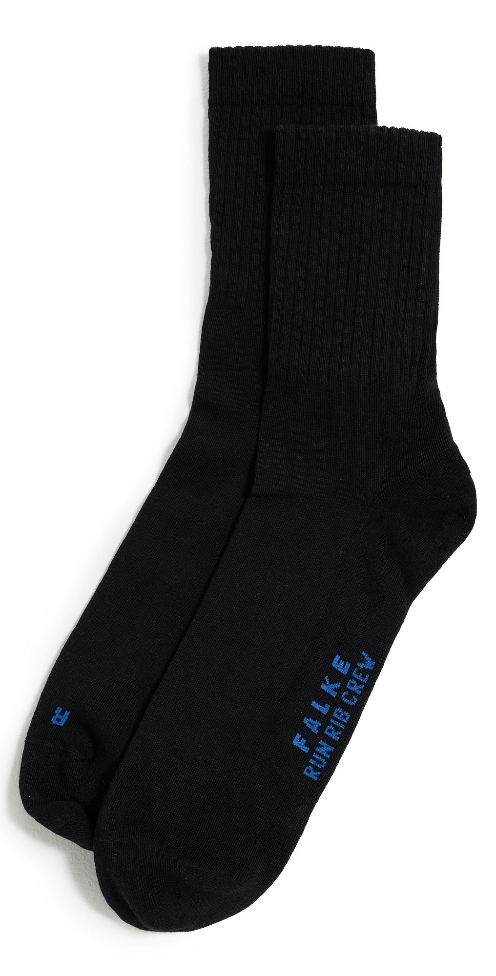 Falke Run Rib Crew Socks Black 39-41