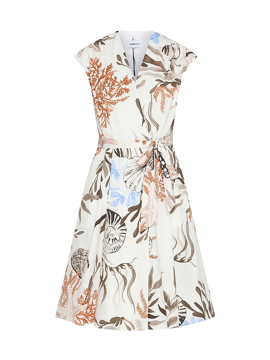 Women's Poplin Wrap Dress - Optical White - Size 0