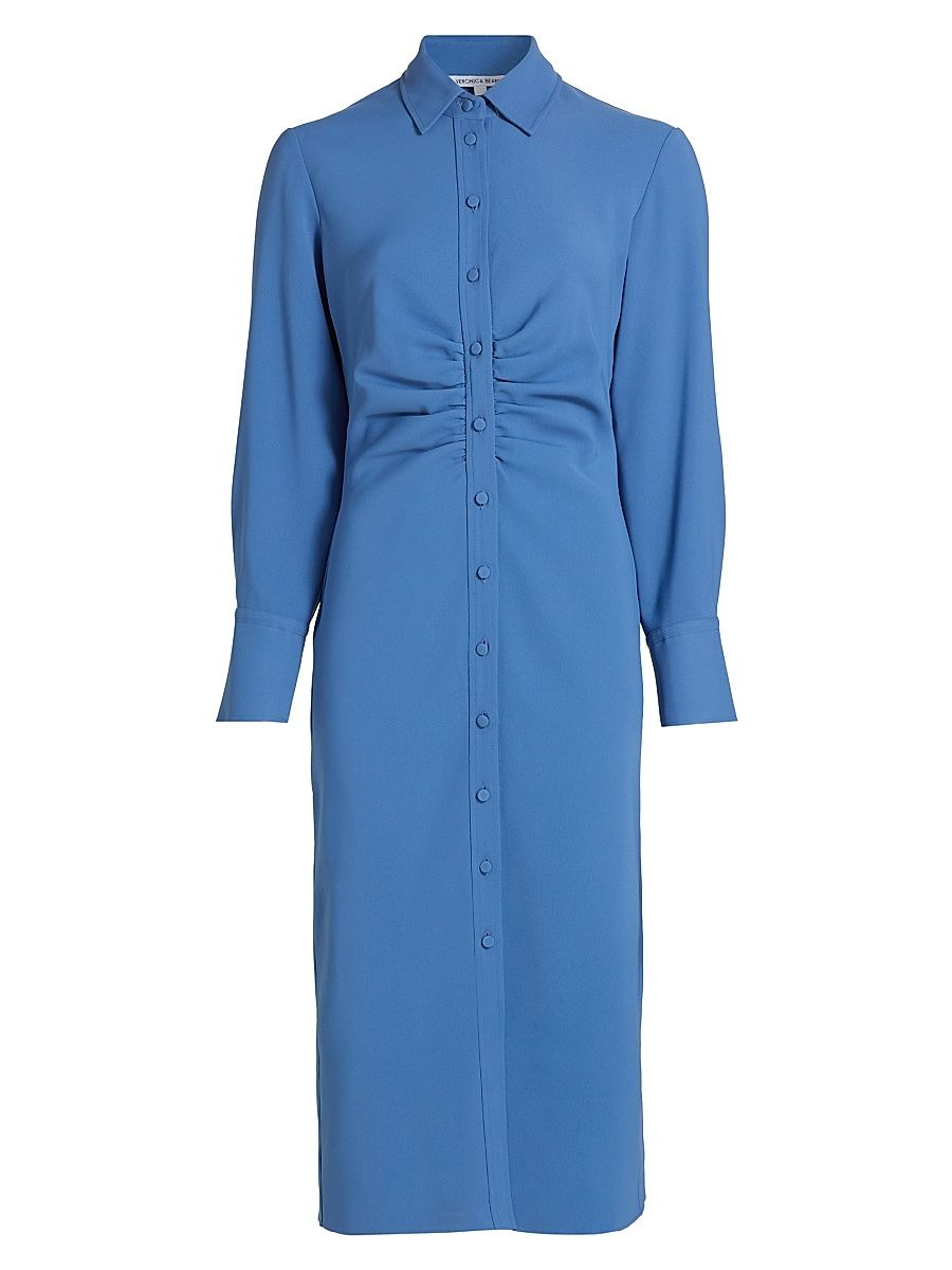 Women's Loxley Cinched Shirtdress - Blue Coast - Size 16