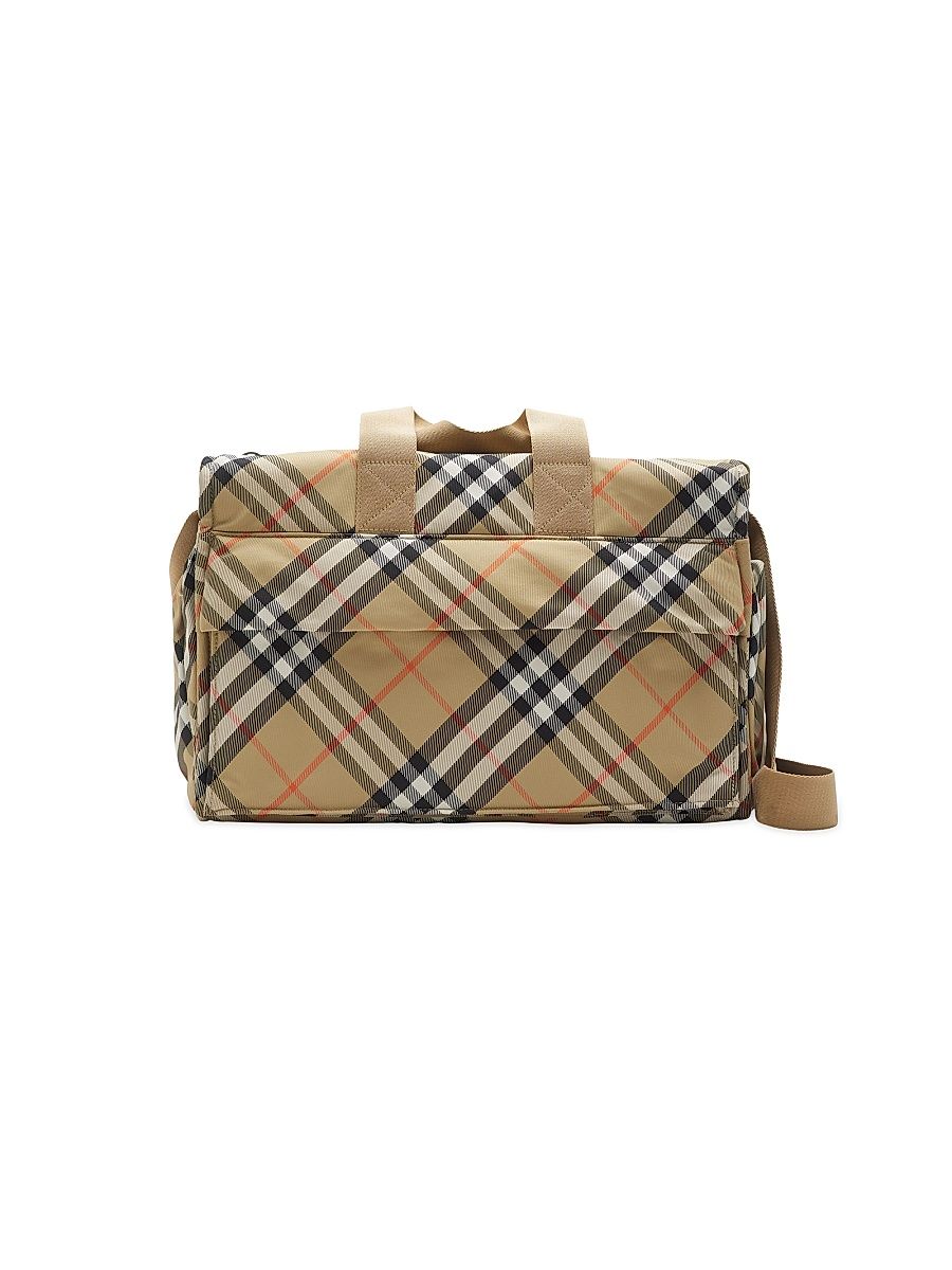 Check Diaper Bowling Bag - Sand Check