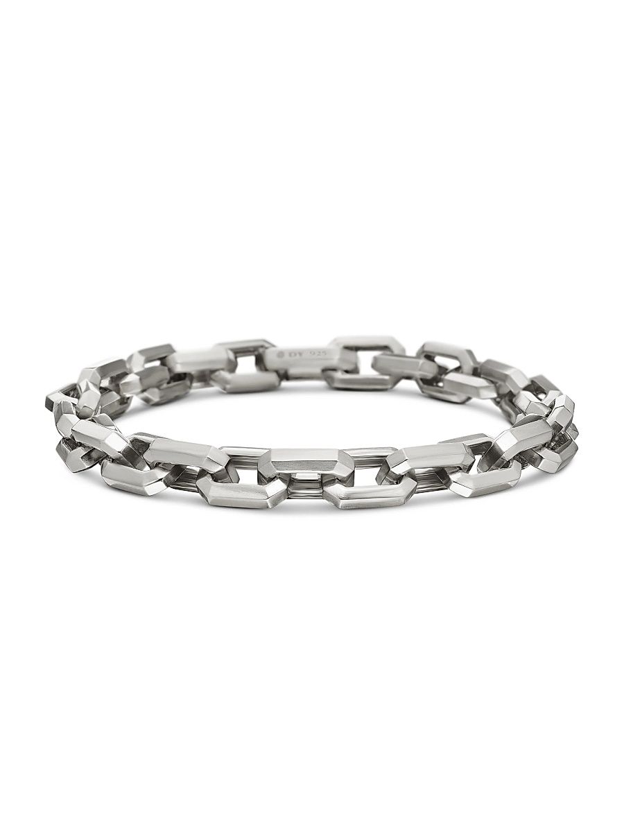 Men's Streamline Heirloom Chain Link Bracelet in Sterling Silver, 7.5mm - Sterling Silver - Size Large