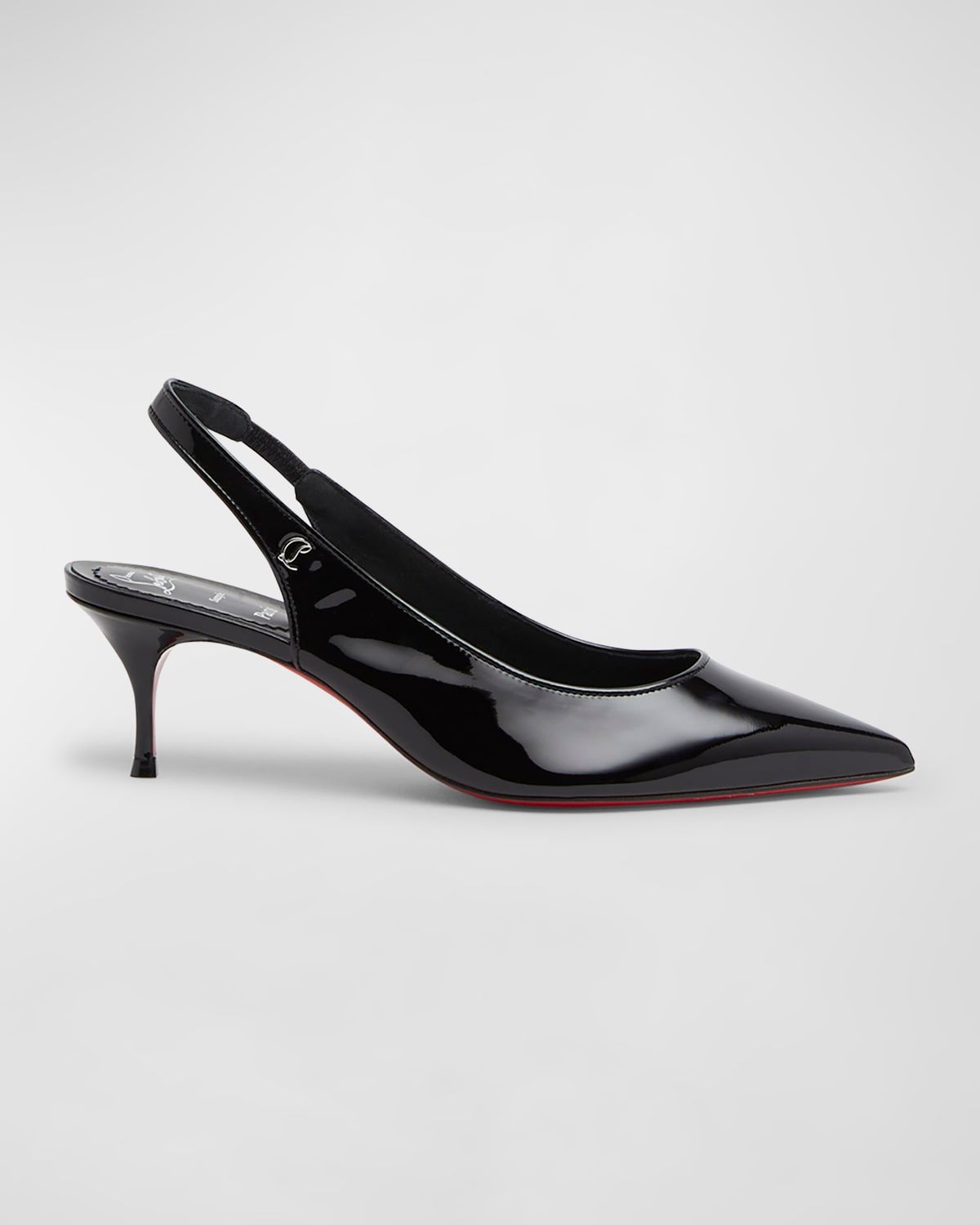 55mm Kate Sporty Patent Slingback Pumps