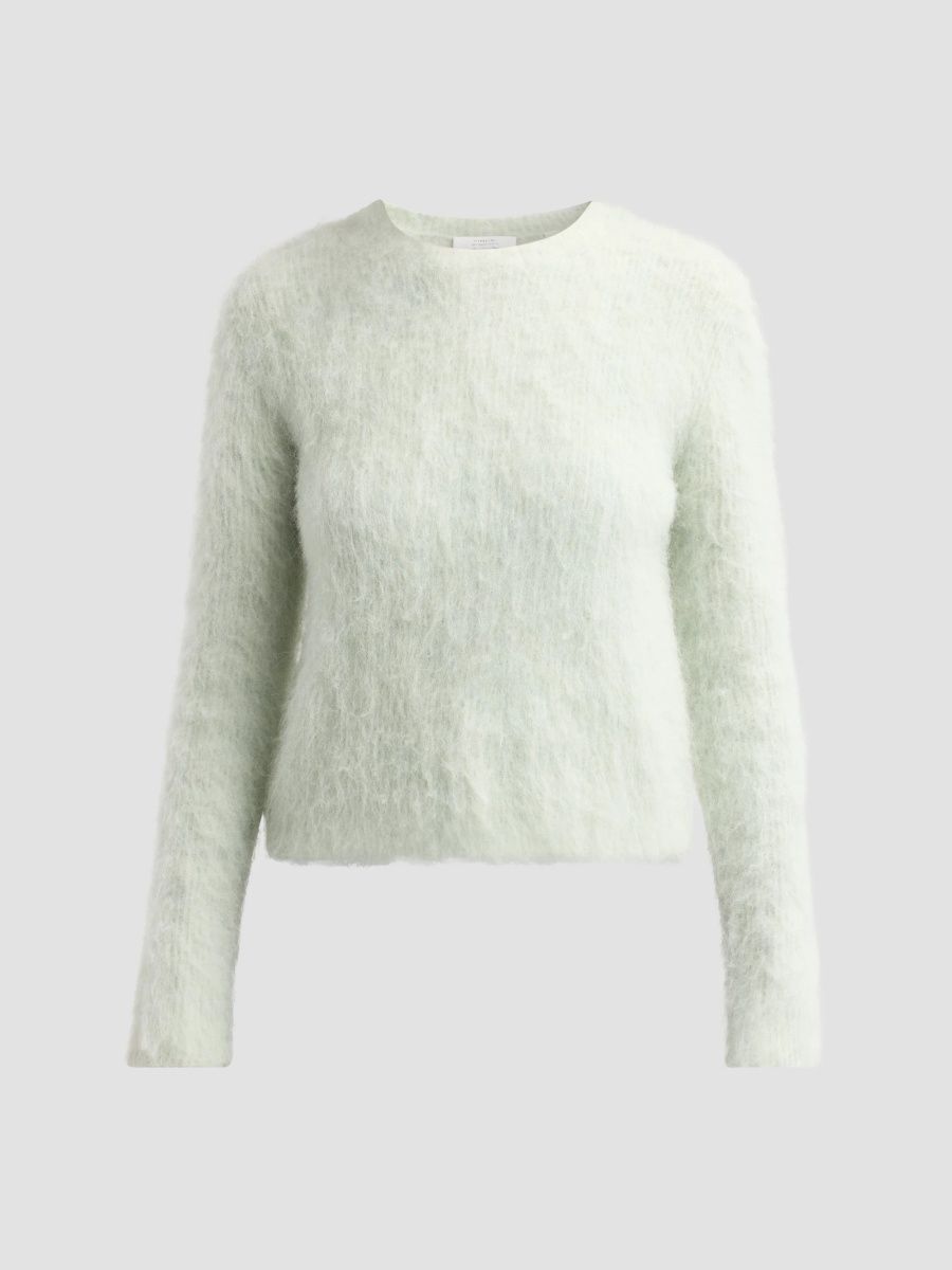 Vince Women's Brushed Alpaca Crewneck Sweater - Frosted Jade - Size XXS