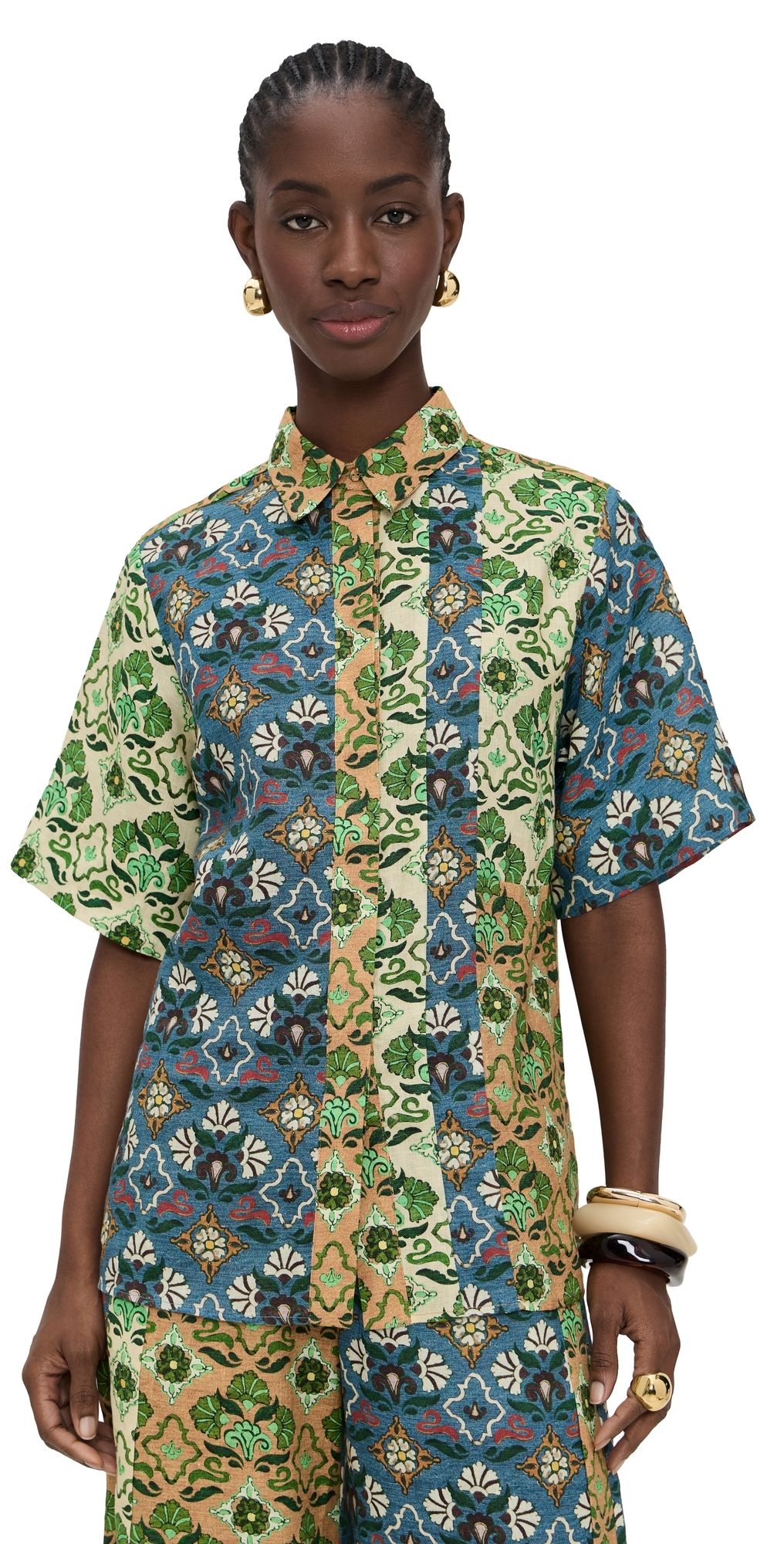 ALÉMAIS Ali Spliced Shirt Multi 4