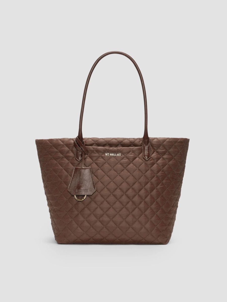 MZ Wallace Women's Daily Medium Quilted Tote Bag - Walnut