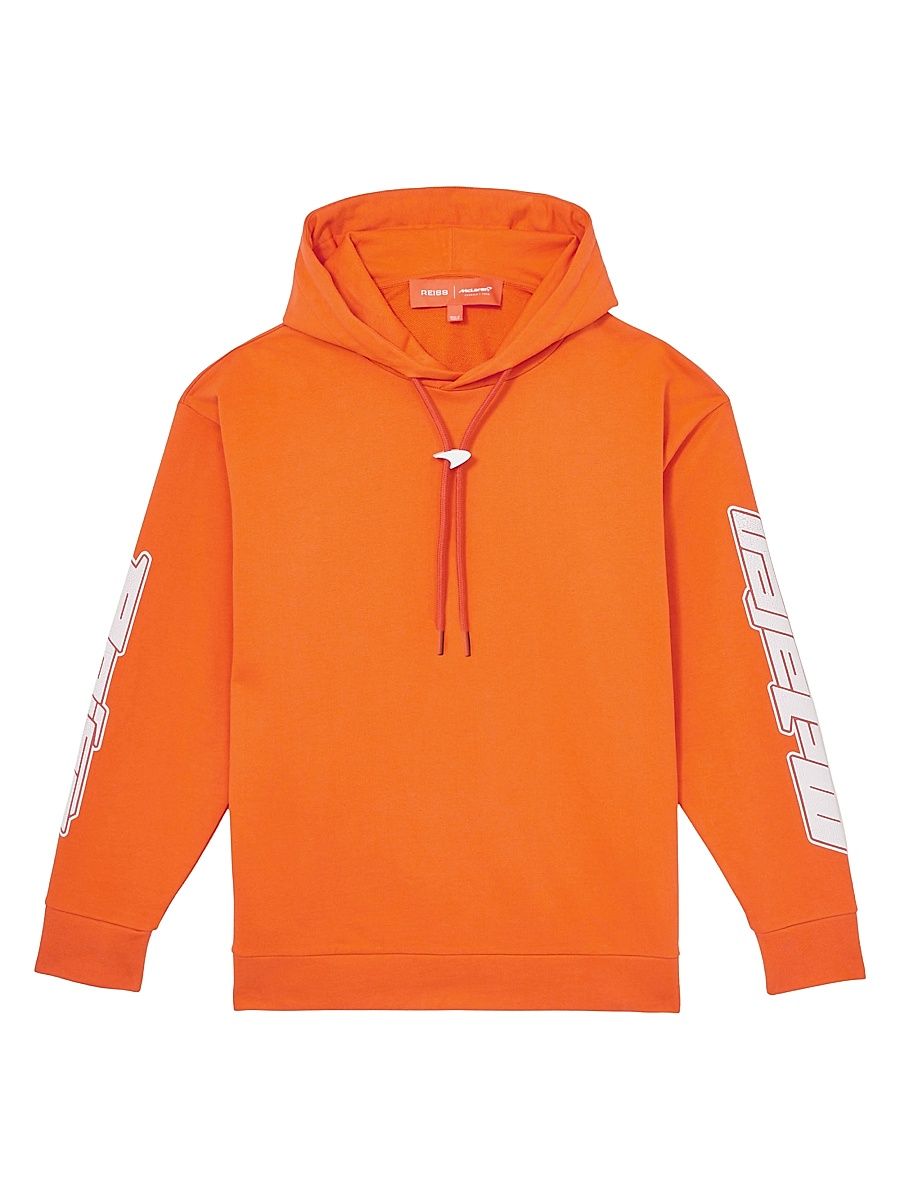 Men's Reiss x McLaren F1 Team Zak Hoodie - Papaya Orange - Size Large