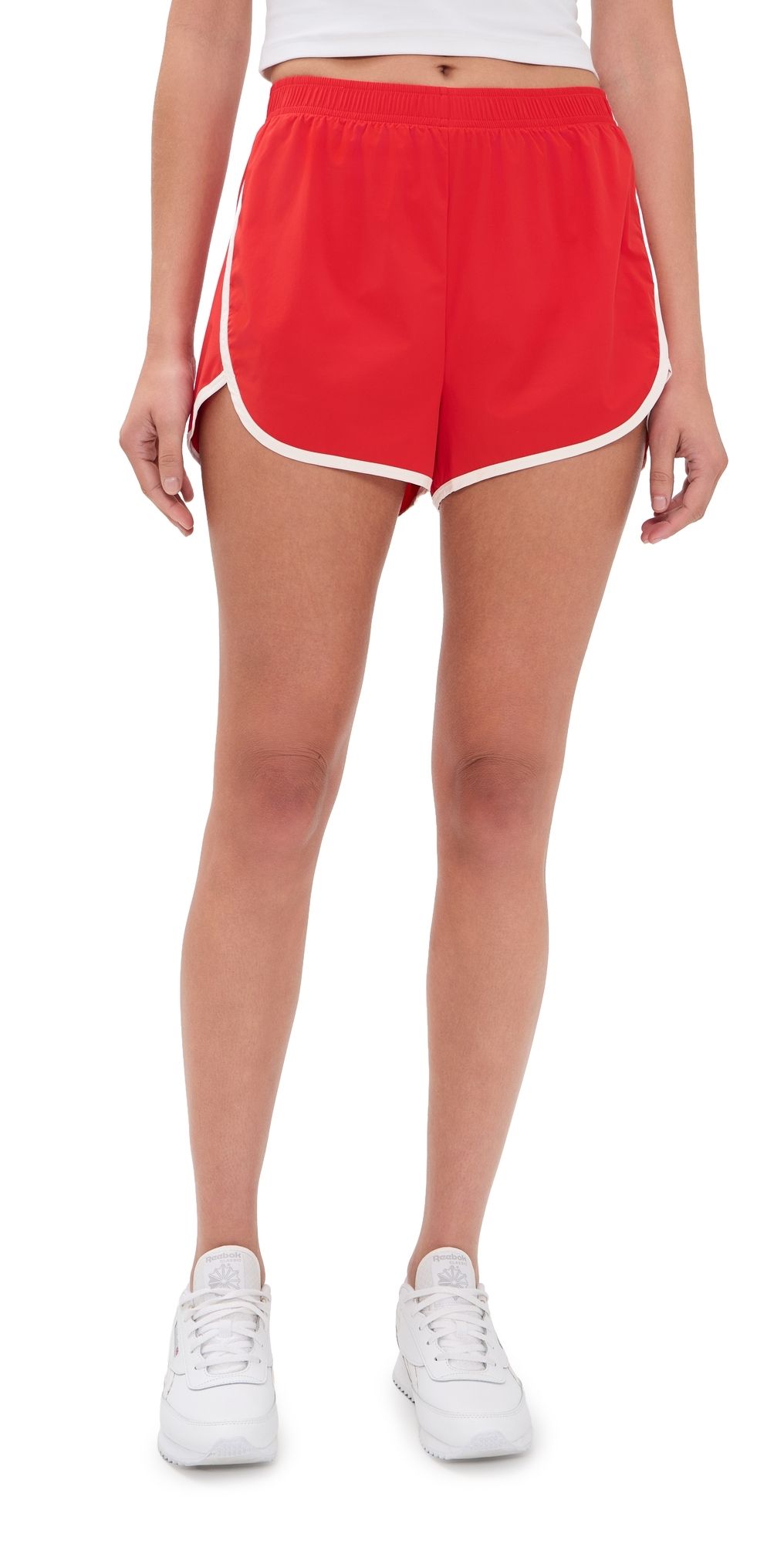 Splits59 Megan Run Shorts Lotus Red/Crème XL