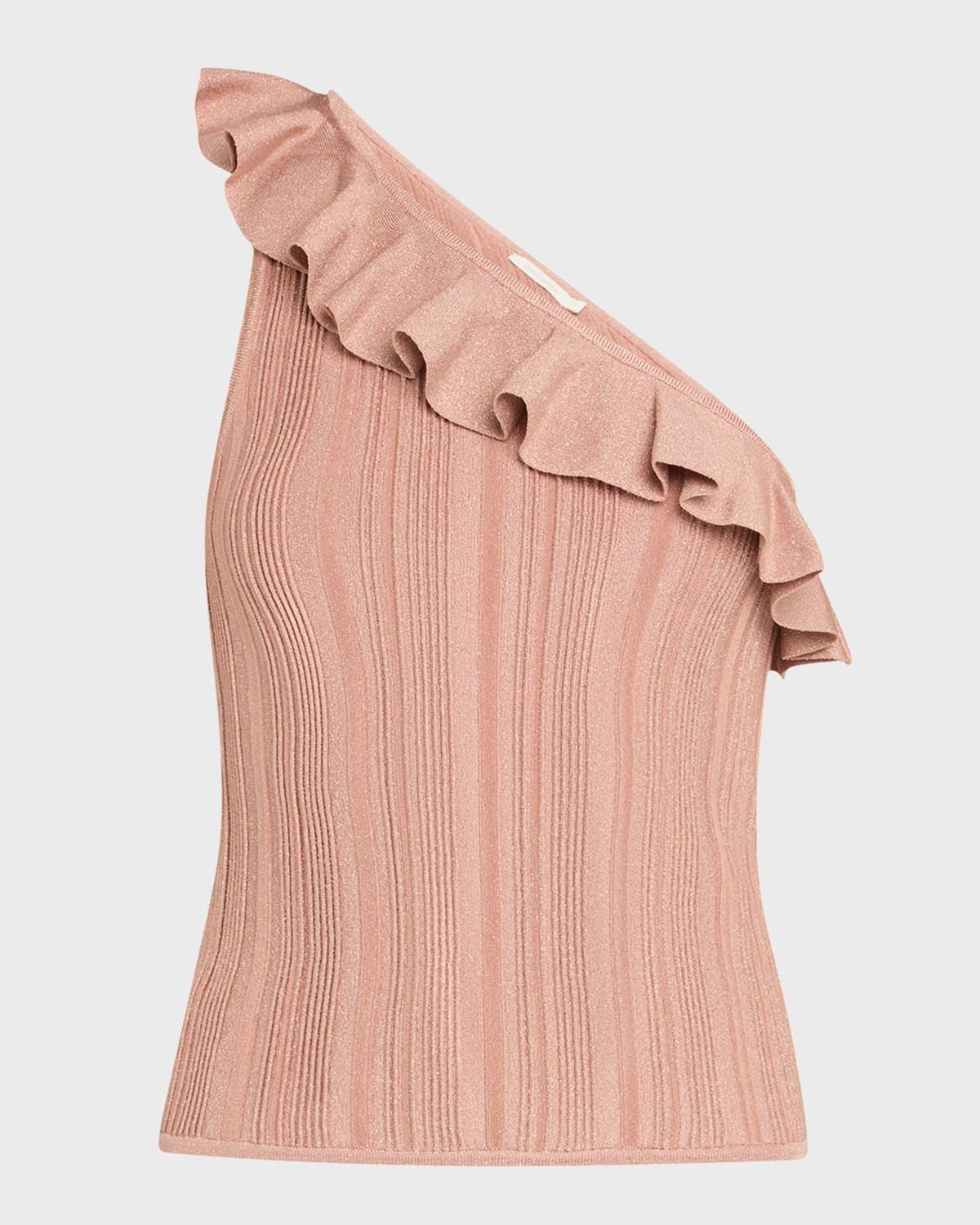 Lucky Metallic Frill Tank Top