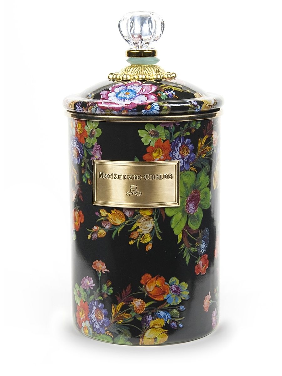 Flower Market Canister - Black