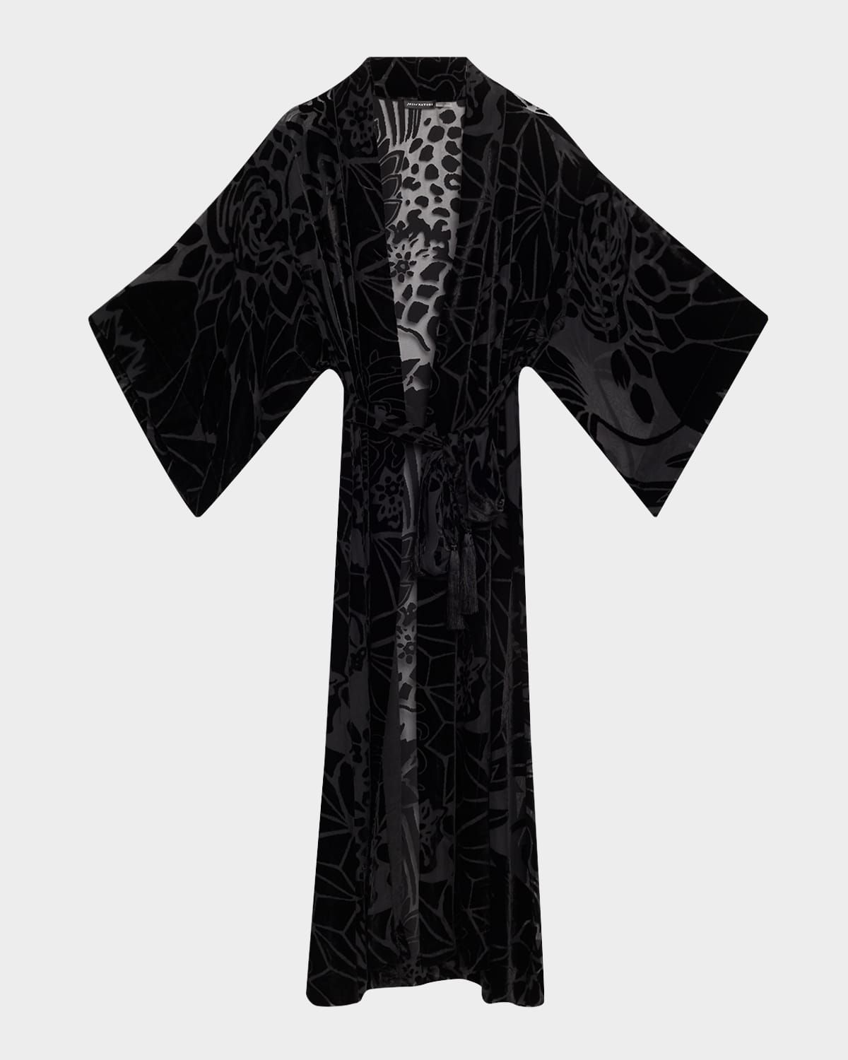 Vouveau Floral Velvet Burnout Robe