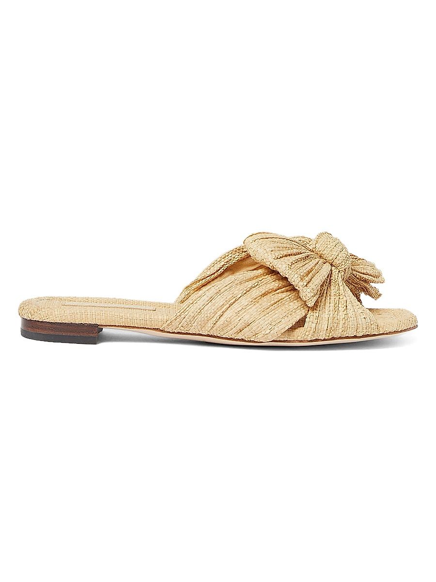 Women's Daphne Pleated Knot Sandals - Natural - Size 5