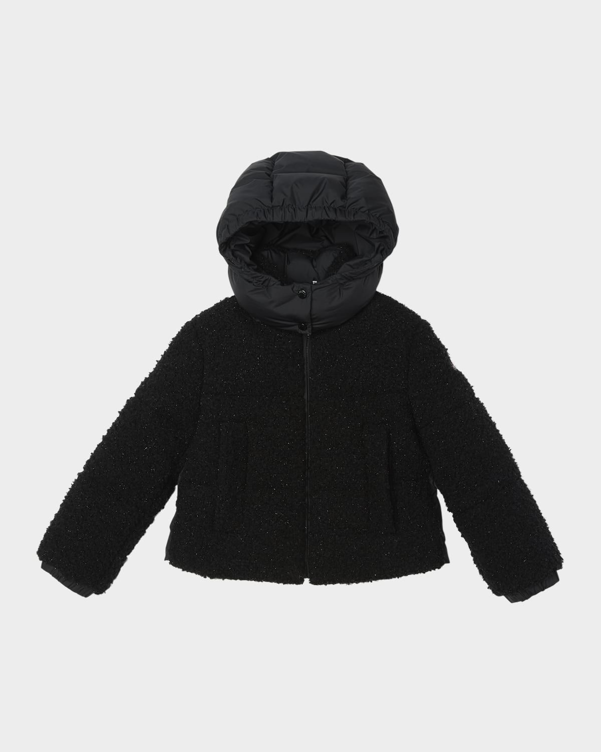 Girl & apos;s Zambaga Sparkly Hooded Down Jacket, Size 8-10