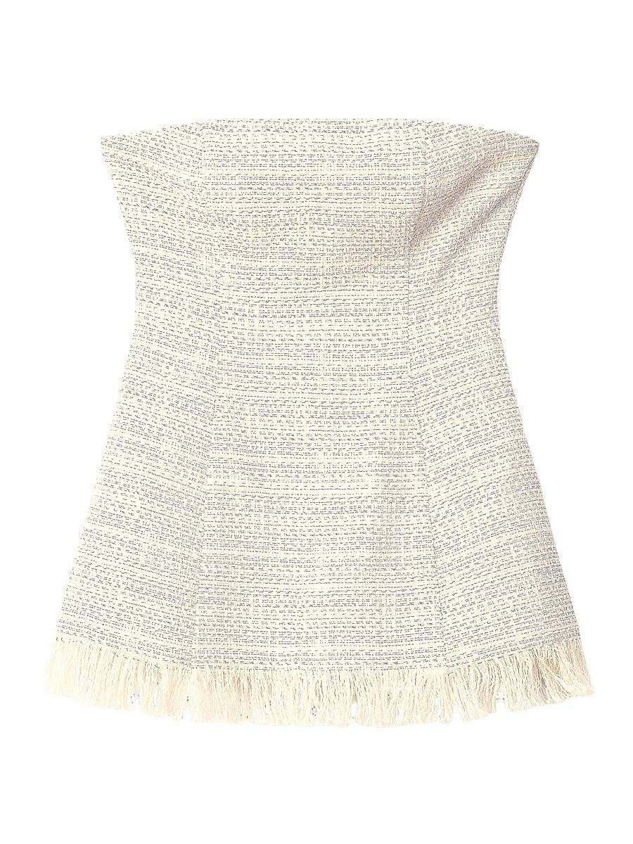 Women's Silvia Strapless Top - Ivory Multi - Size 12