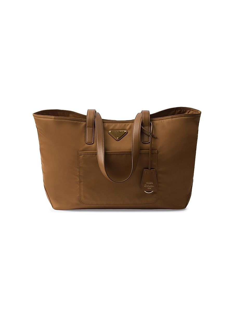 Women's Re-Edition 1978 Medium Re-Nylon Tote Bag - Brown