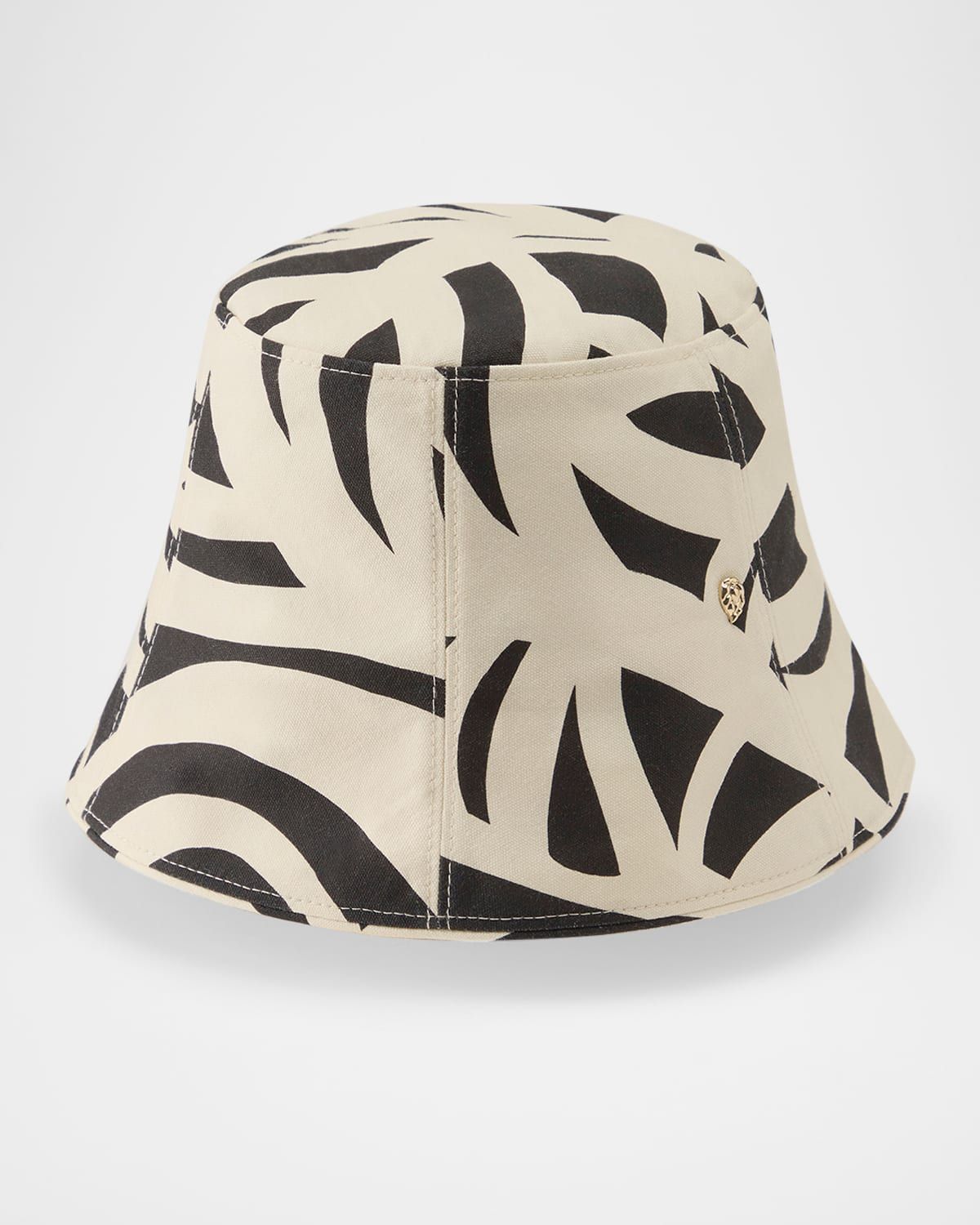 Baja Paneled Geo-Print Bucket Hat