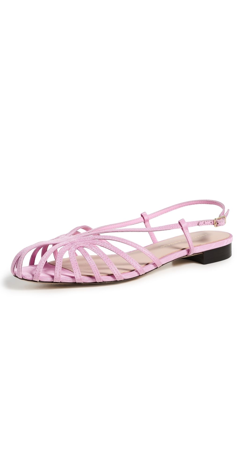 Loeffler Randall Devon Lattice Slingback Sandals Powder Pink 9