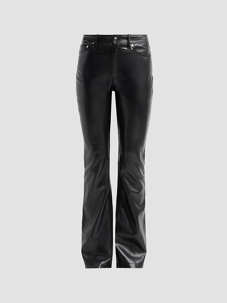 Women's Stevie Faux-Leather Pants - Black - Size 8