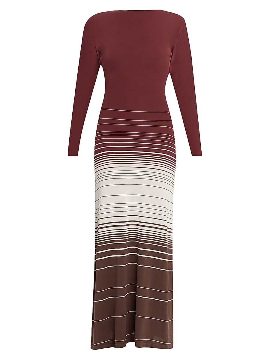 Women's Idun Knit Twist-Back Maxi Dress - Size XL