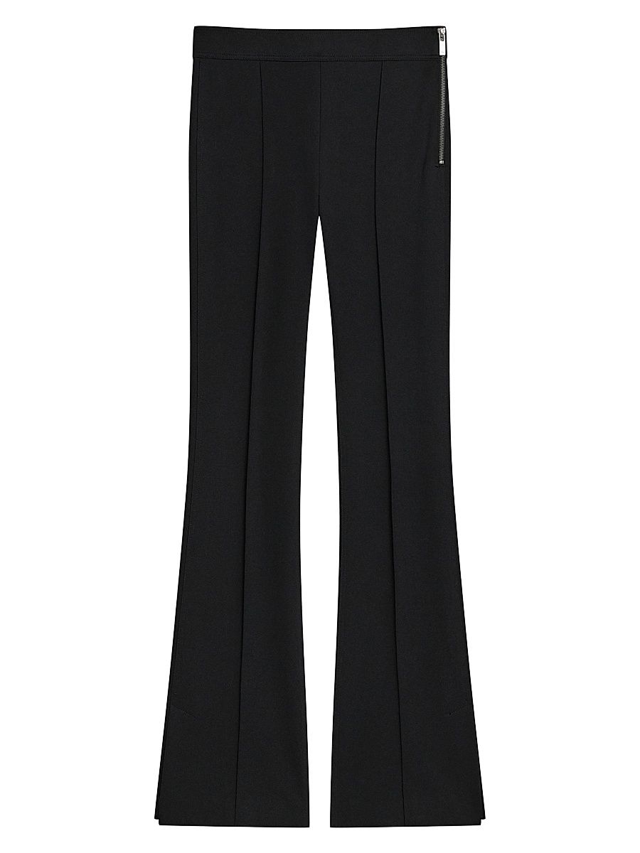 Women's Ponte Boot-Cut Pants - Black - Size 12