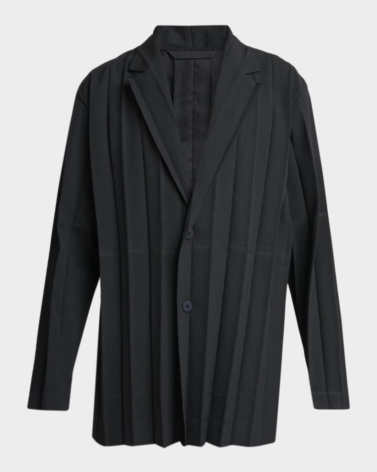 Men & apos;s Edge Ensemble Single-Breasted Pleated Jacket