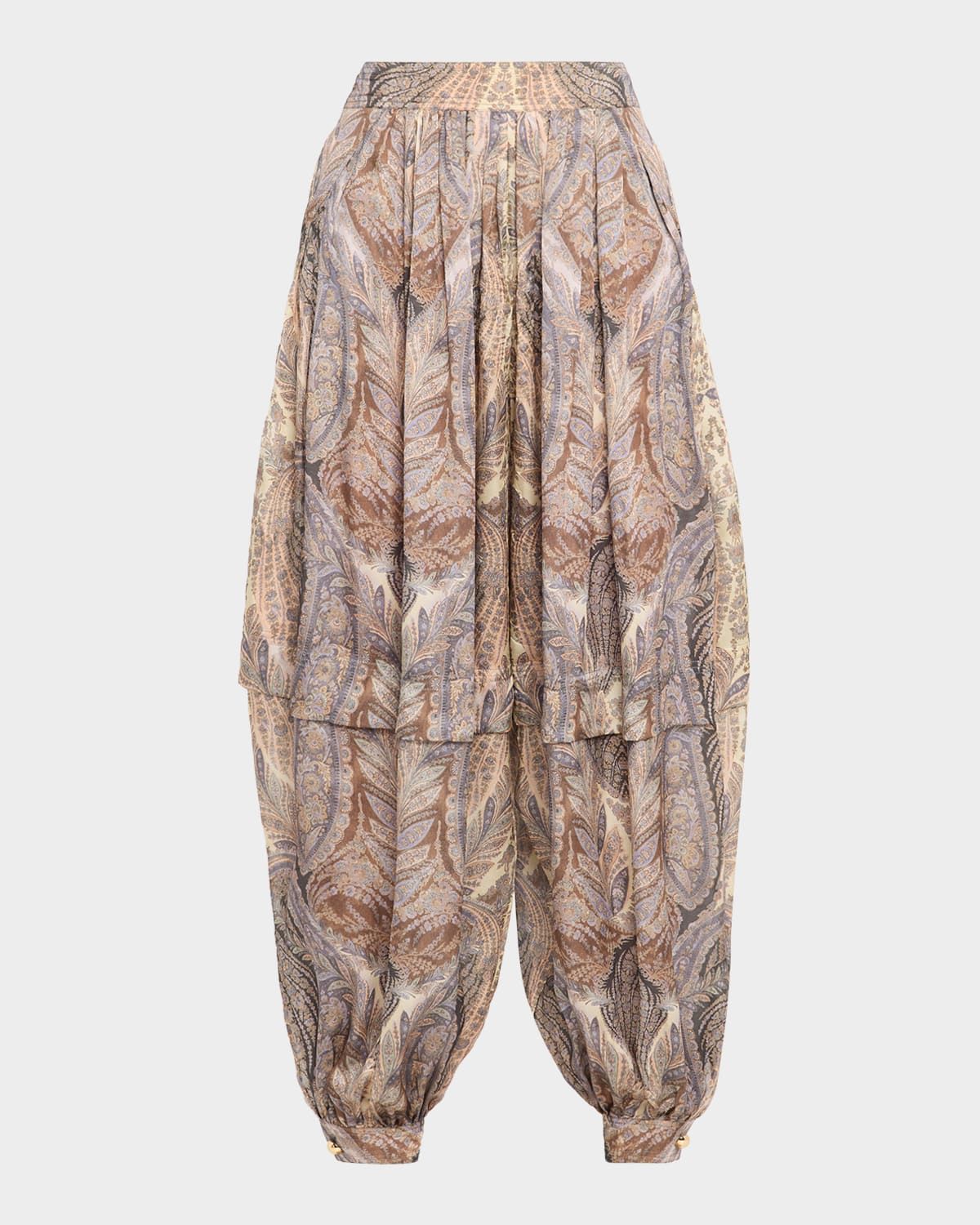 Hypnotic Silk Harem Pants