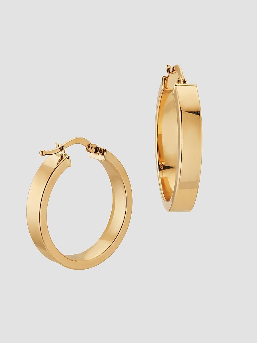Women's 14K Yellow Gold Forever Hoops - Gold