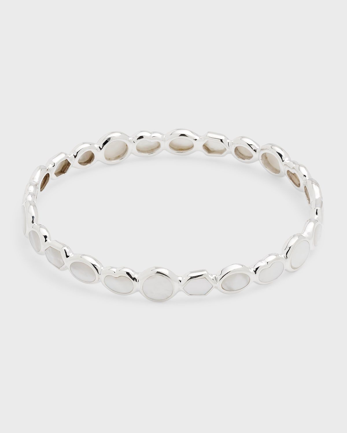 All-Over Stone Bangle in Sterling Silver