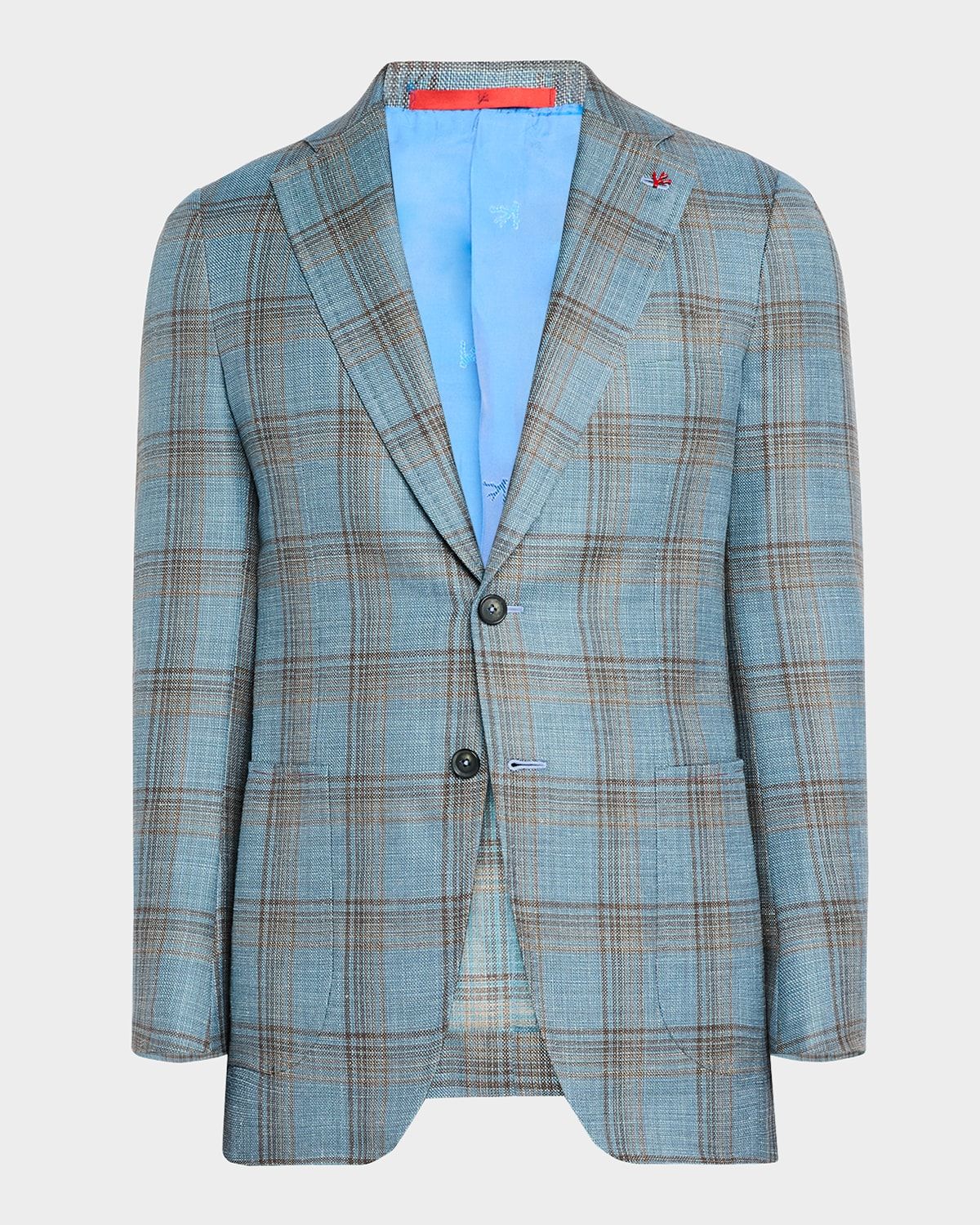 Men & apos;s Wool-Blend Plaid Sport Coat