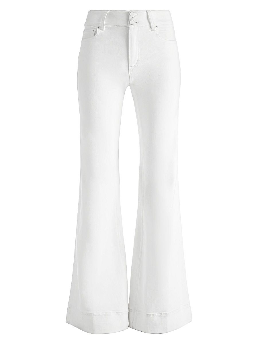 Women's Missa High-Rise Wide-Leg Jeans - Off White - Size 32