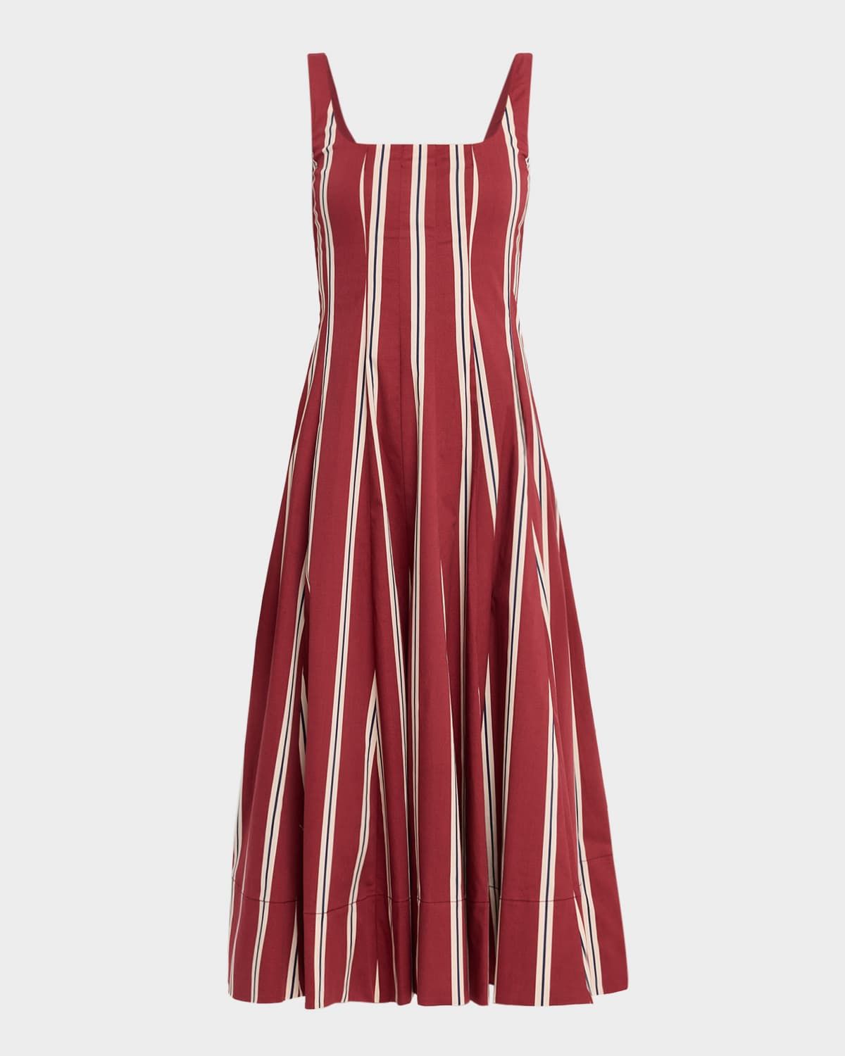 Wells Striped Poplin Midi Dress