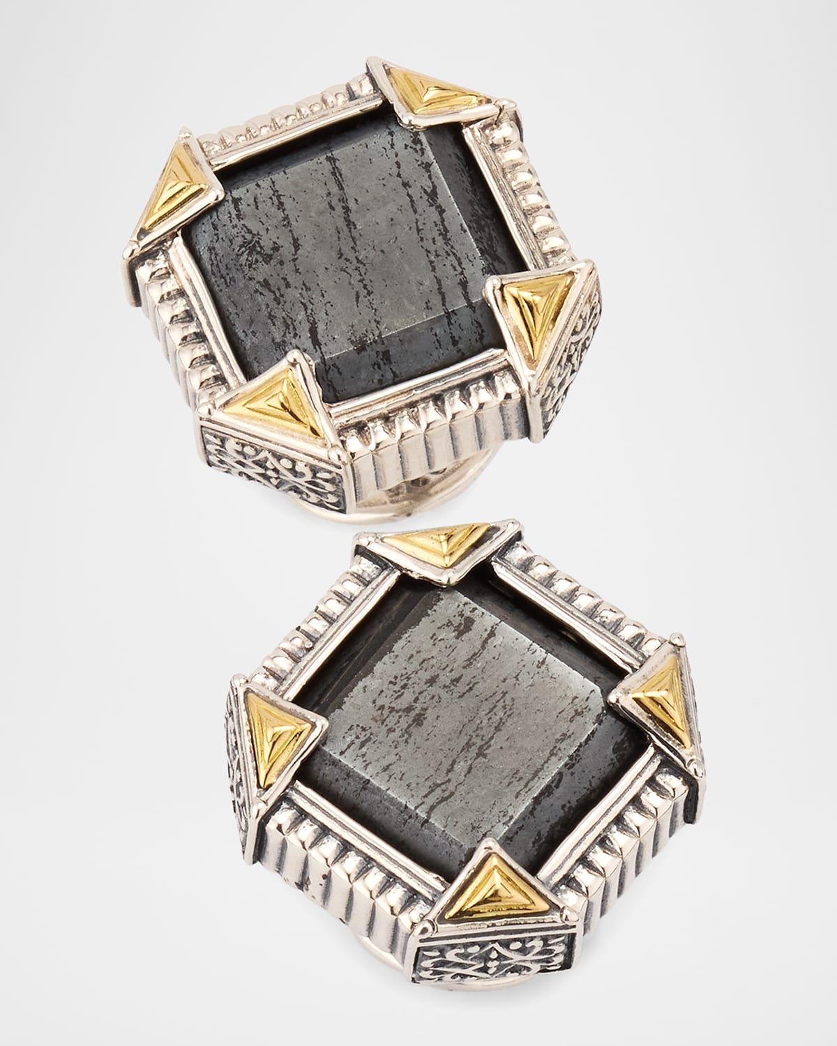 Men & apos;s Two-Tone Ferrite Cufflinks