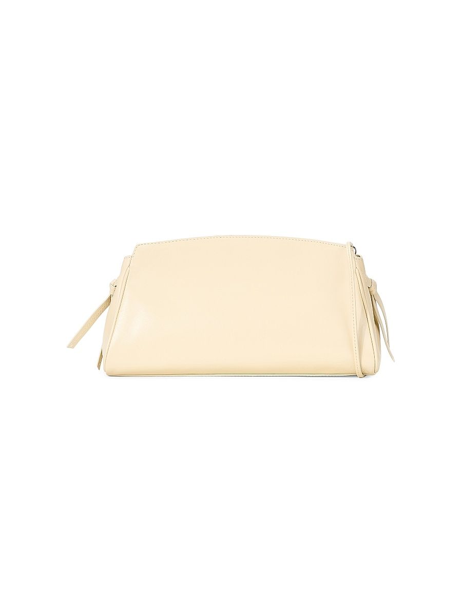 Women's Maude Leather Clutch - Cream