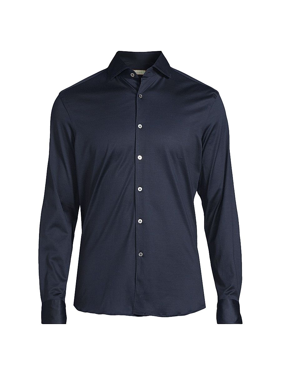 Men's Jersey Sport Shirt - Blue - Size XXL