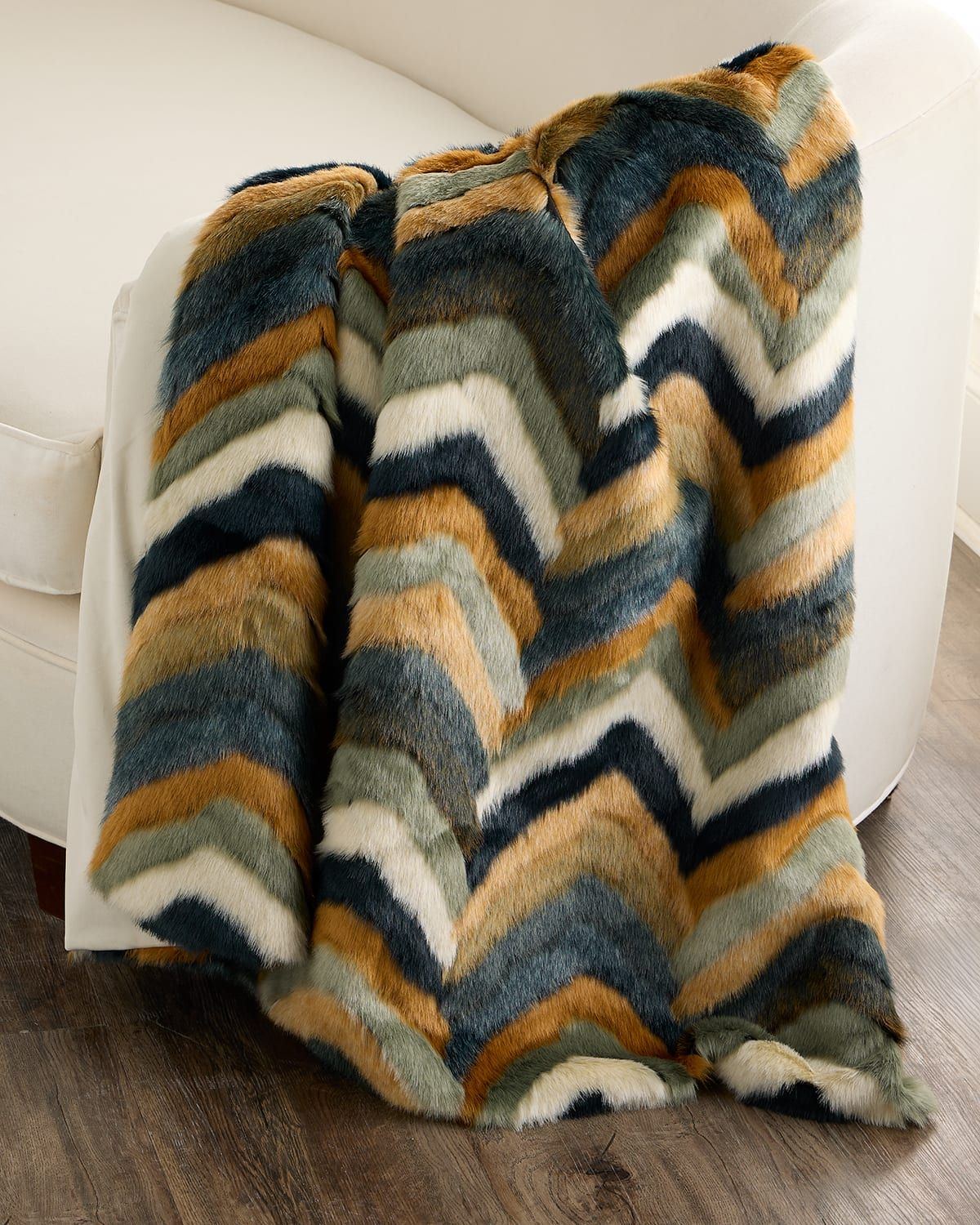 Furdi Faux Fur Throw, 52" x 62"