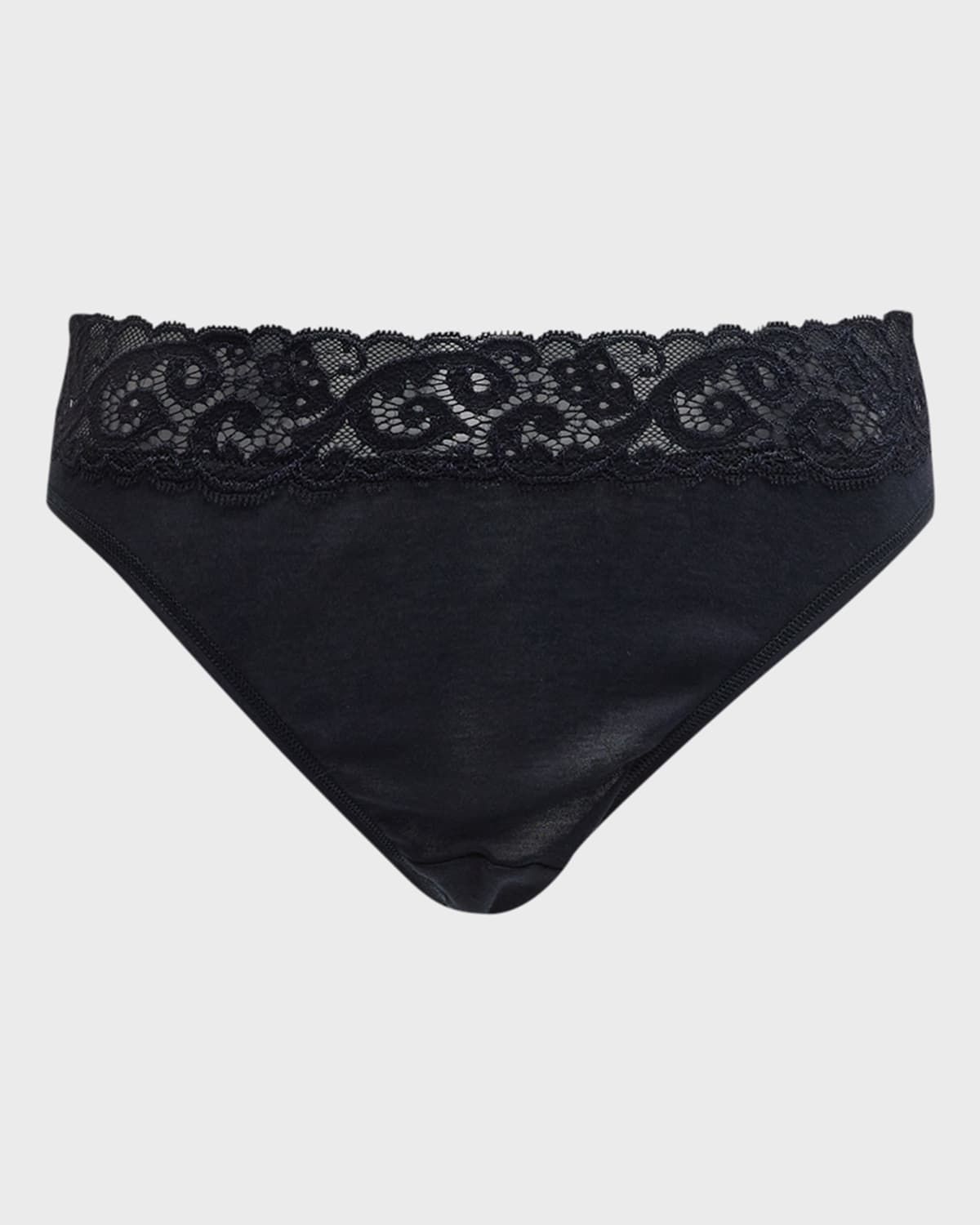 Moments High-Cut Lace-Trim Briefs