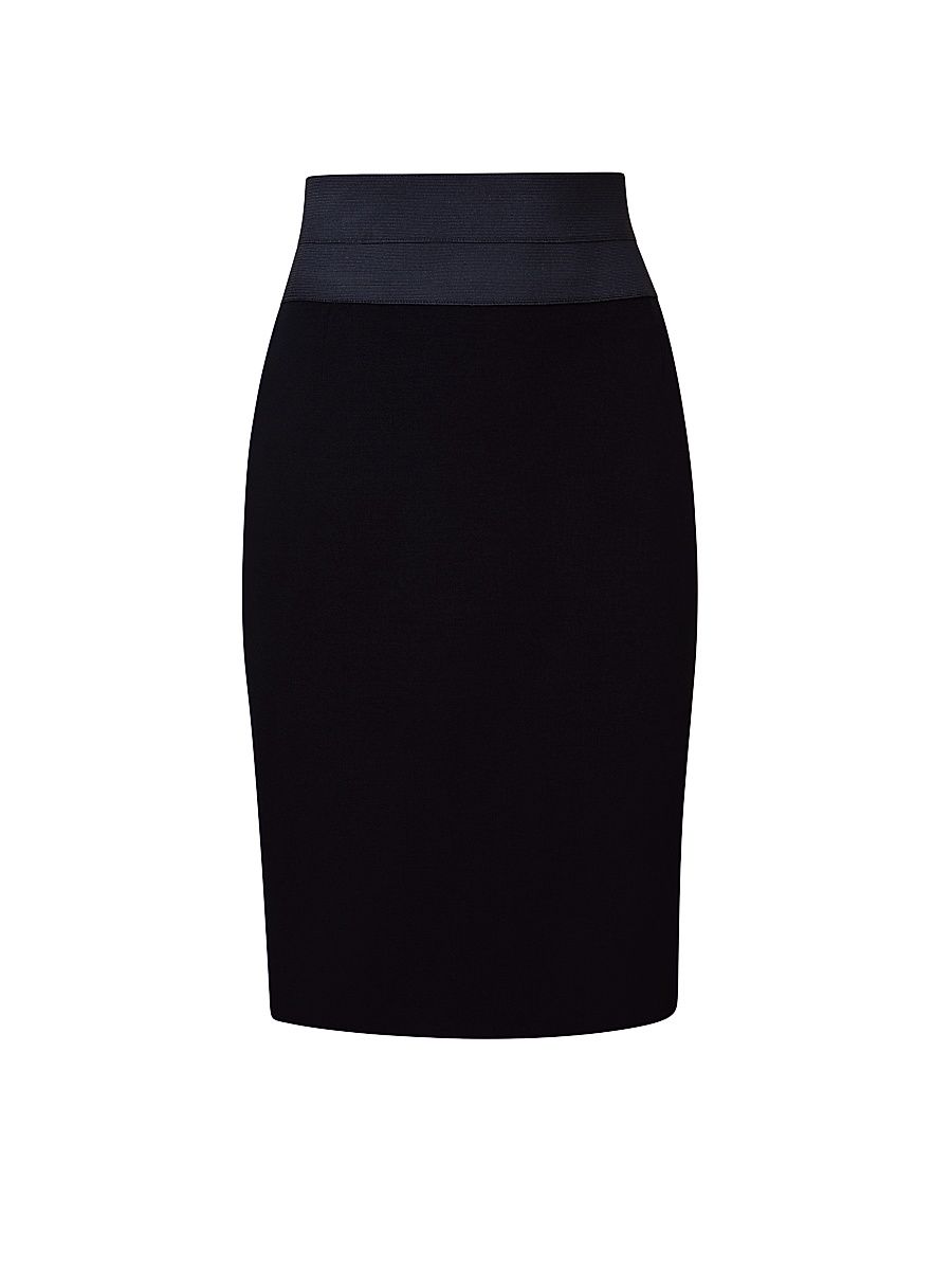 Women's Essentials High-Waist Pencil Skirt - Black - Size 18