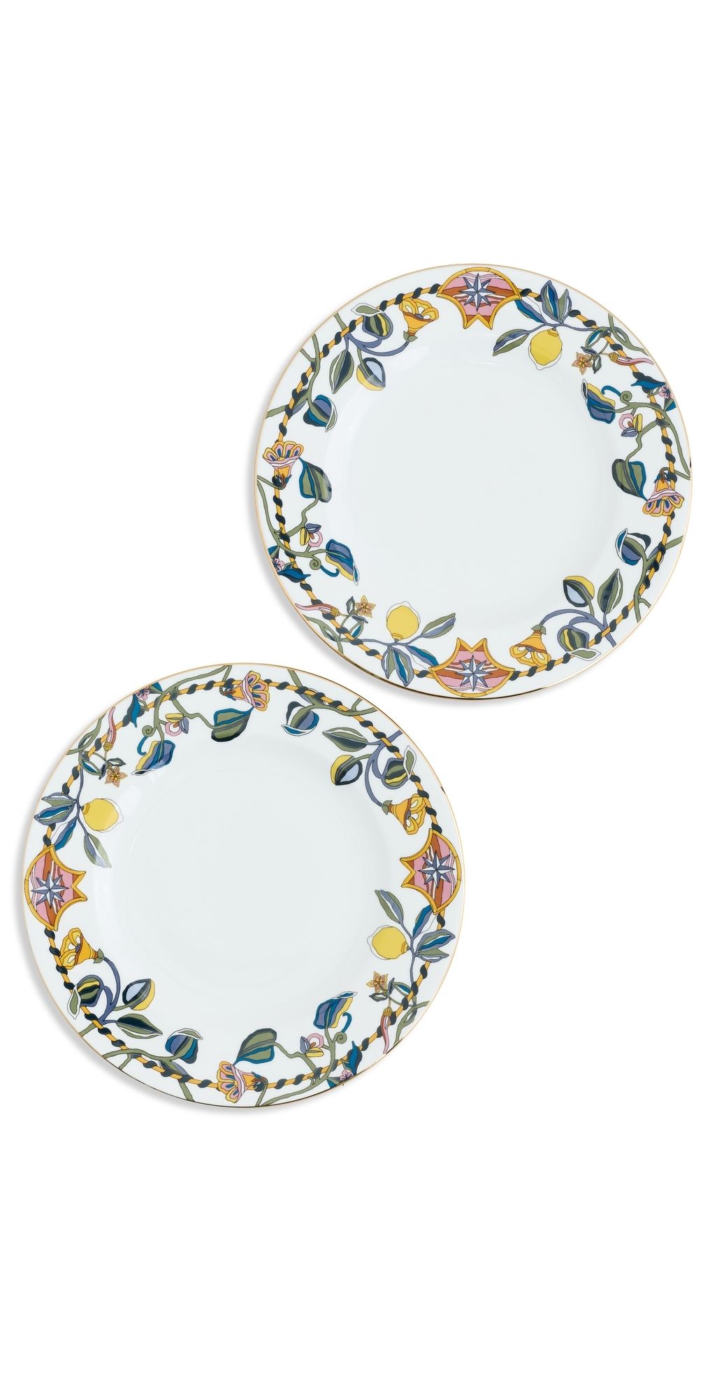 La DoubleJ Dinner Plates Set of 2 Borboni White (Fiesole) One Size