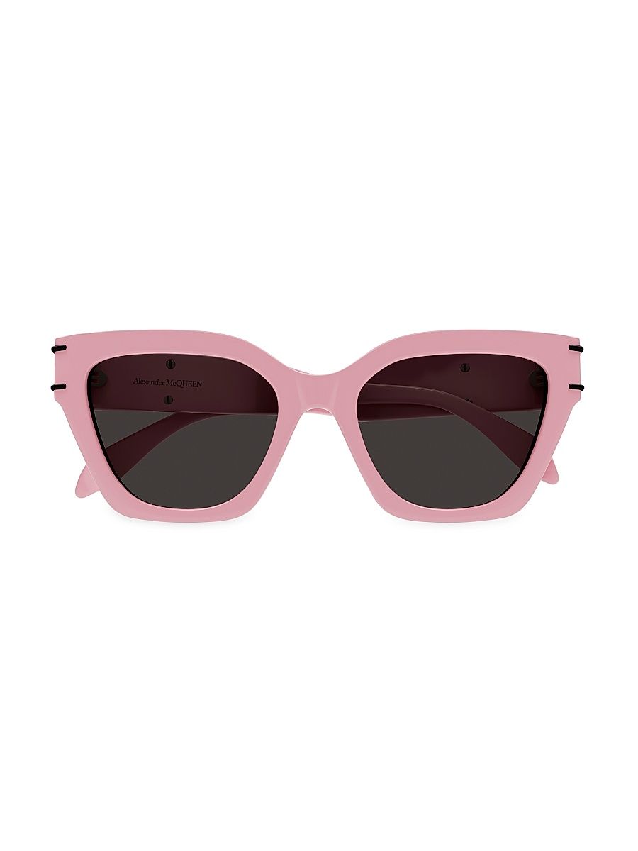 Women's Selvedge Lines 53MM Cat-Eye Sunglasses - Pink