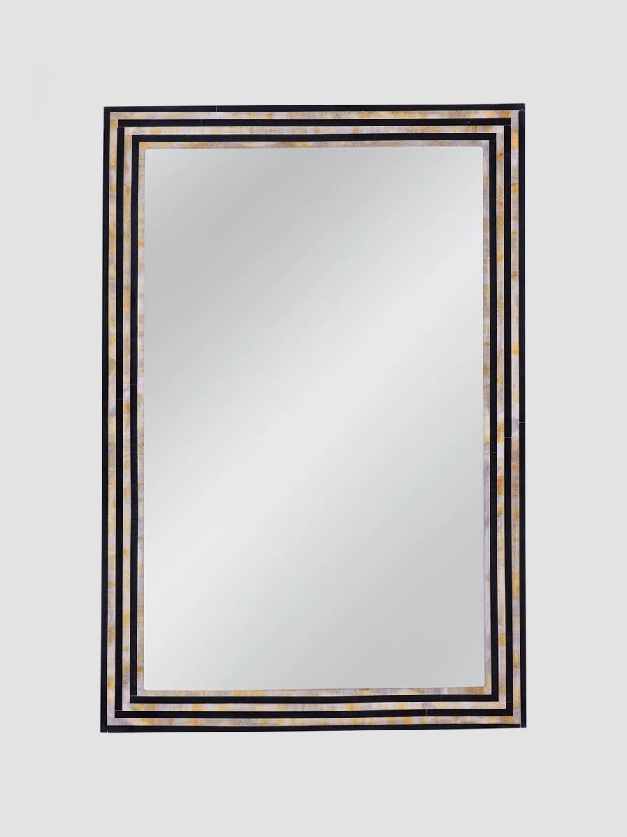 Stepford Wall Mirror - White Black