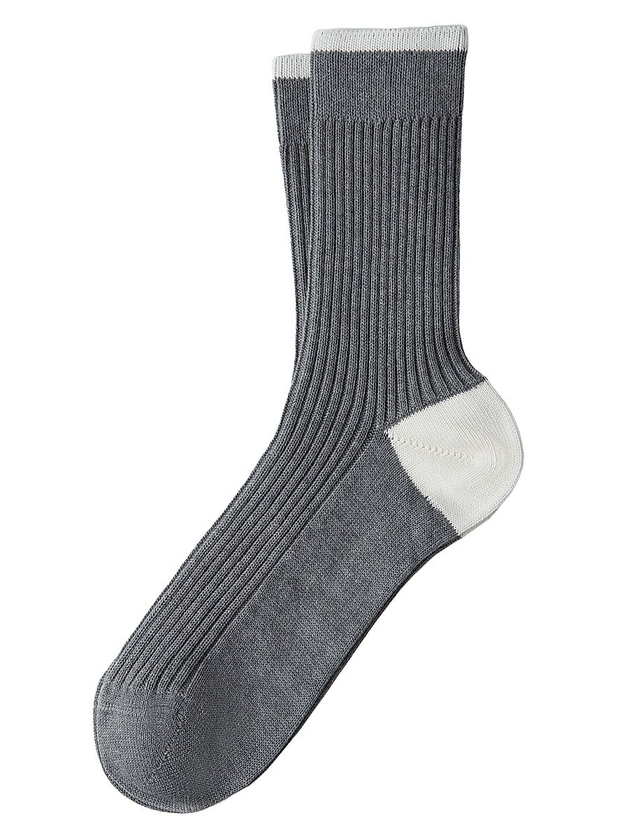 Men's Cotton Socks - Grey - Size XS