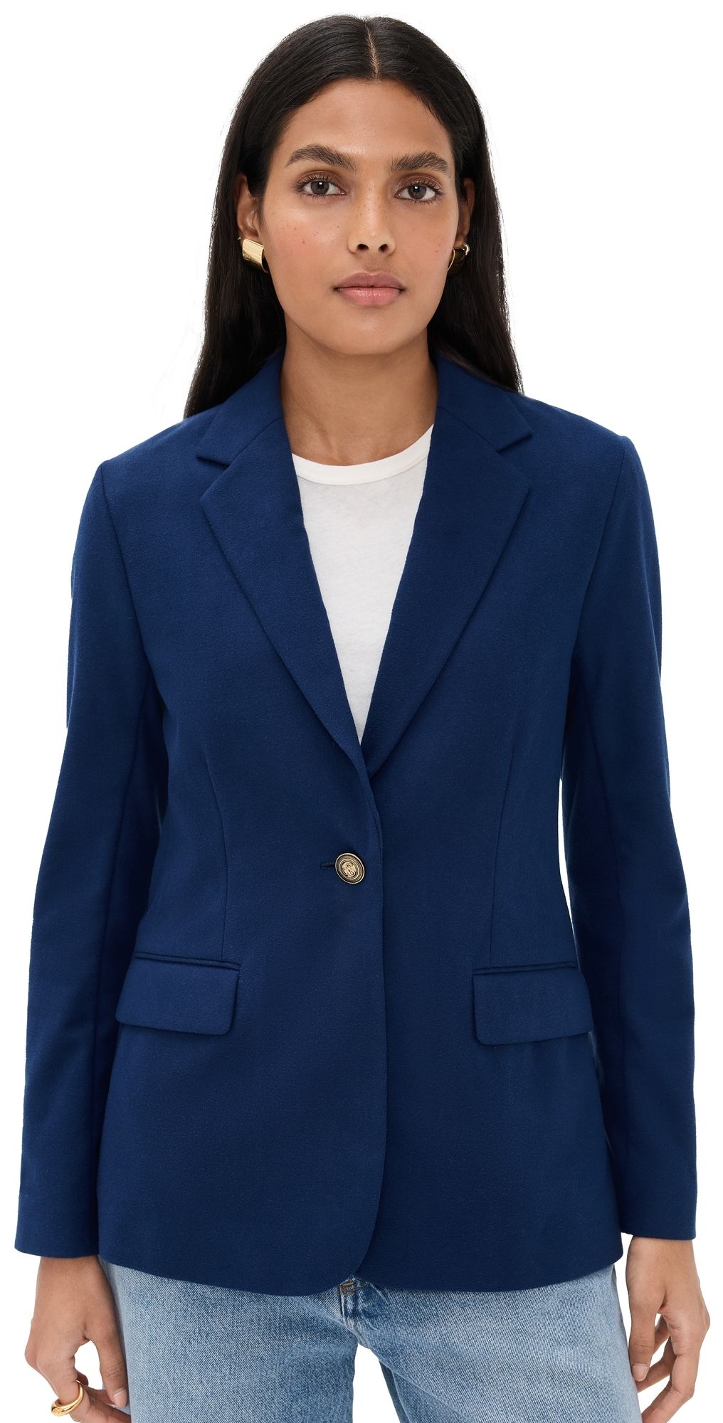 STYLEST Casual Stretch Blazer Navy S