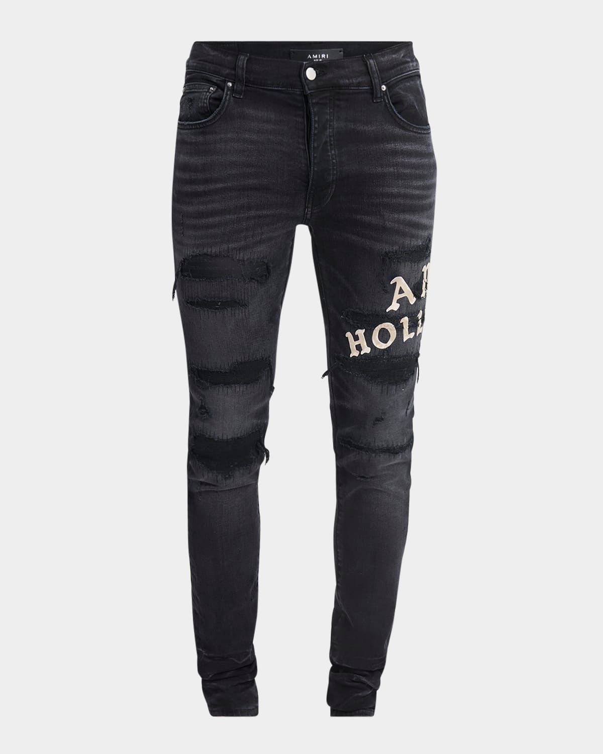 Men & apos;s Amiri Hollywood Distressed Skinny Jeans