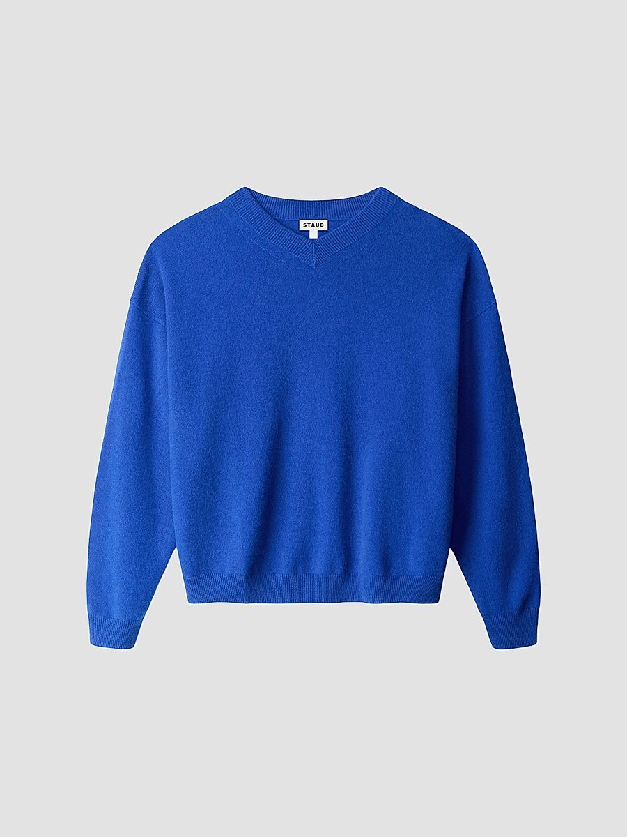 Women's Spencer Cashmere Sweater - Cobalt - Size Large
